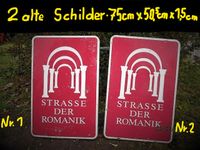 1 altes Schild - Straße der Romanik Niedersachsen - Lemgow Vorschau