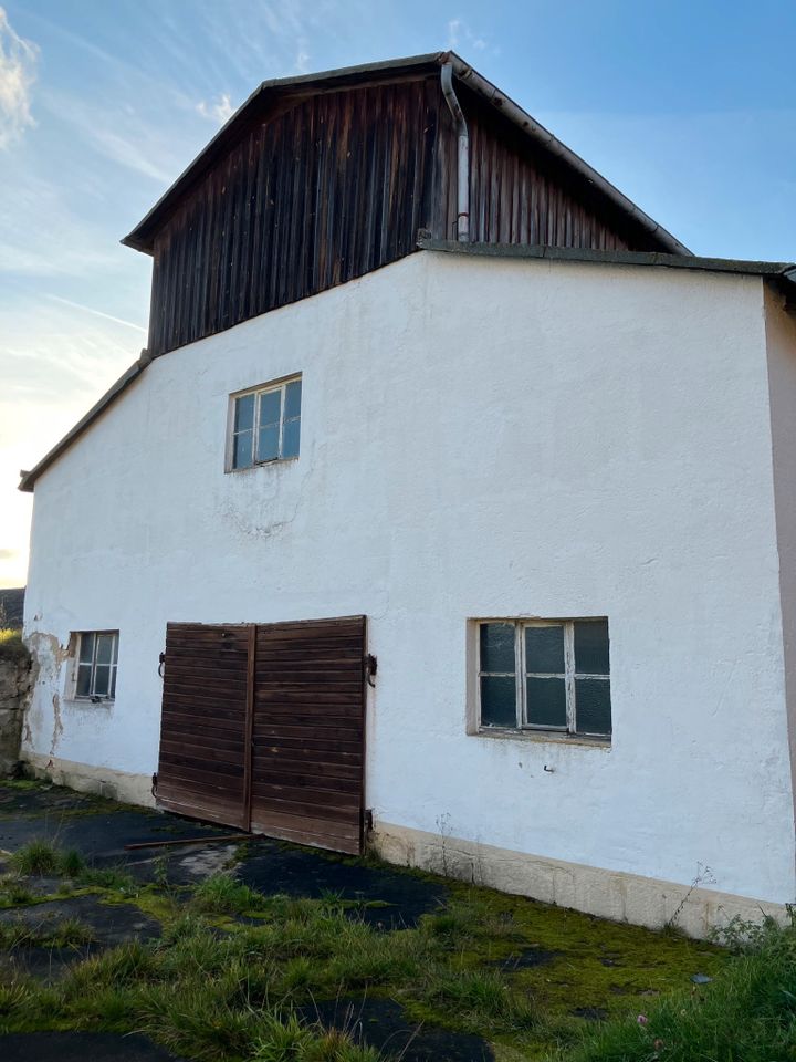 Großes Wohnhaus + Wiese + Stallungen, für Pferde? in Kirchenlamitz