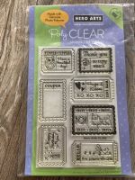 Hero Arts Poly CLEAR Stamps Tags & Tickets Messages Stempel Niedersachsen - Großefehn Vorschau