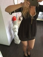 Babydoll in schoko und Gratis Minirock schwarz Gr. S Sachsen-Anhalt - Halle Vorschau