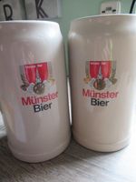 2 Bier Stein Krüge 1 Liter, Münster Bier Bayern - Karlsfeld Vorschau