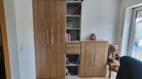 Büroschrank 2-stufig, B207 x H220/112 x T42, Kirsche/silber Bayern - Eichenau Vorschau