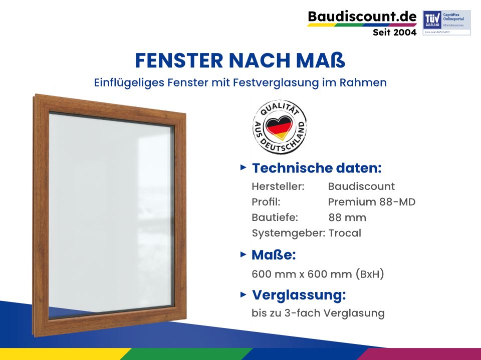 Fenster zu fairen Preisen | Baudiscount PREMIUM 88-MD | Fenster kaufen in Berlin