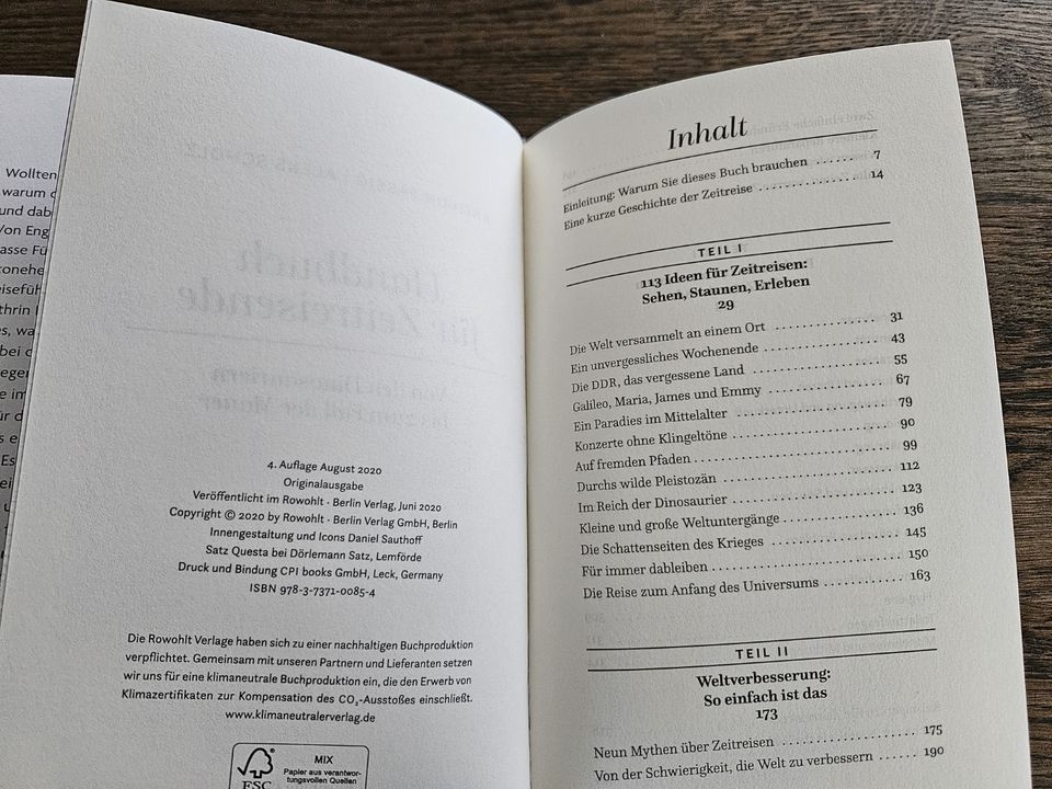 Handbuch für Zeitreisende – Kathrin Passig, Aleks Scholz in Erwitte