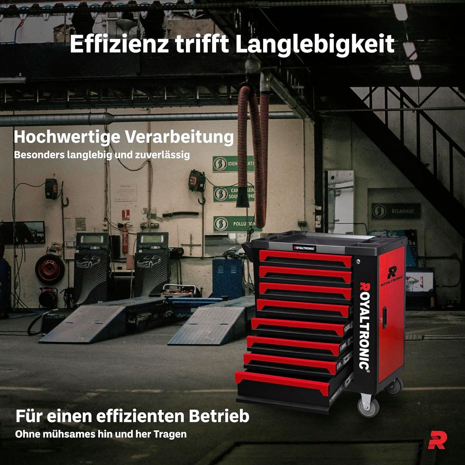 Werkstattwagen Royaltronic 8 Schubladen mit Werkzeug befüllt in Wuppertal