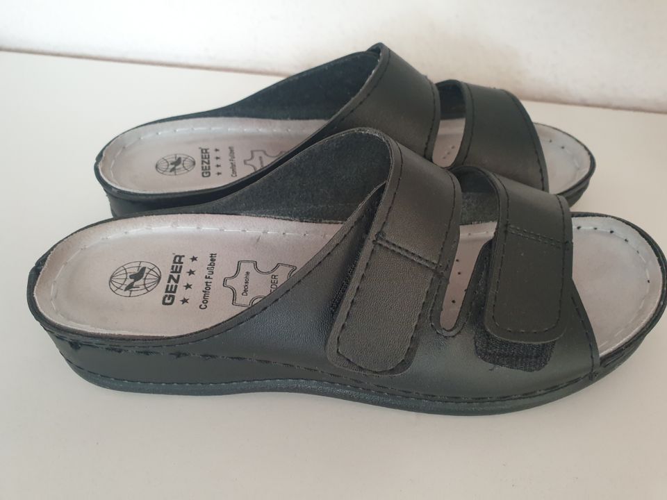 Gezer Comfort Sandalen Pantoletten Gr.38 neu in Limbach-Oberfrohna