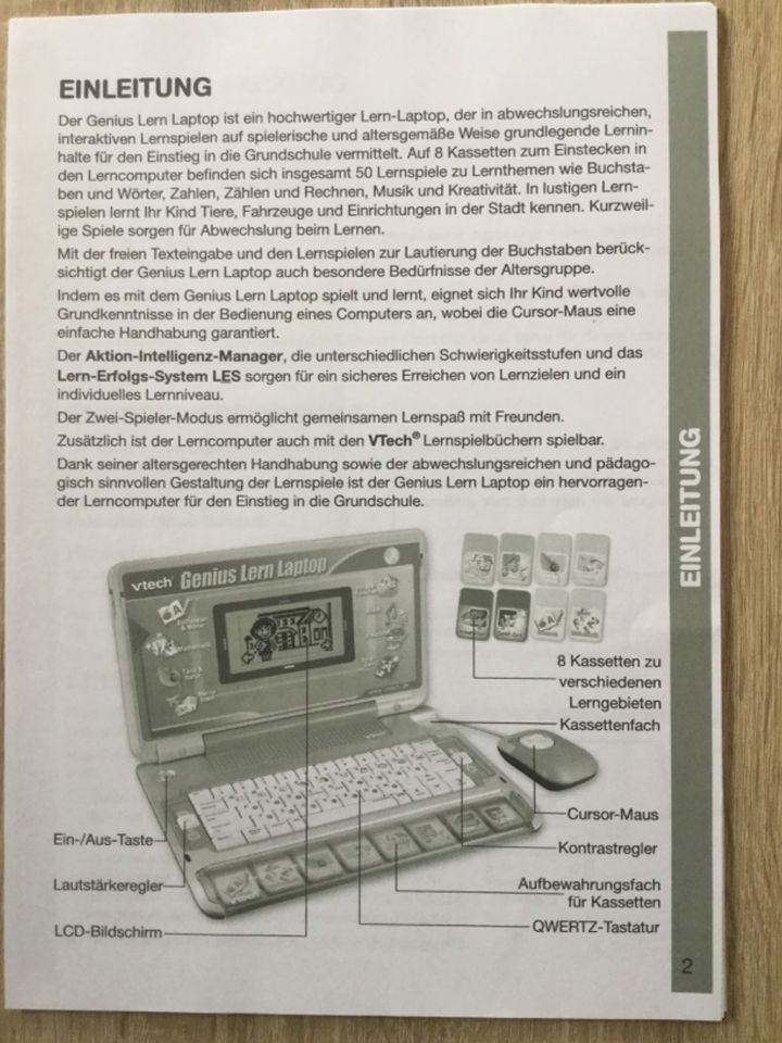 Vtech Genius Lern-Laptop/Lerncomputer in Weil am Rhein