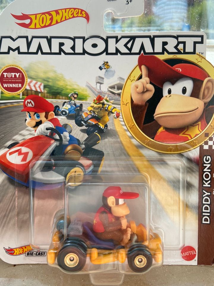 Hot Wheels Mario Kart Diddy Kong (Pipe Frame) OVP in Rellingen