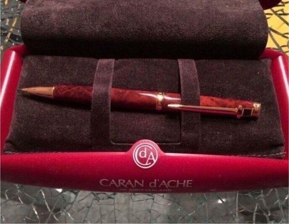 Caran d´Ache Druckbleistift braun/gold neu, Etui/OVP in Bad Säckingen