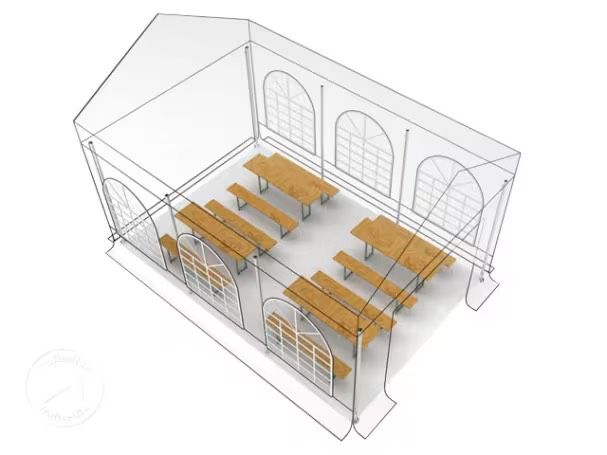 Partyzelt Festzelt PVC 4x4m, 4x6m, 4x8m mieten leihen verleih in Kisdorf