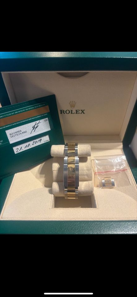 Rolex Datejust Wimbledon stahl Gold in Mannheim