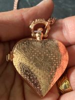 Herz Taschenuhr Amulett rosé Gold Farbe mit kette funktioniert Essen - Essen-Ruhrhalbinsel Vorschau