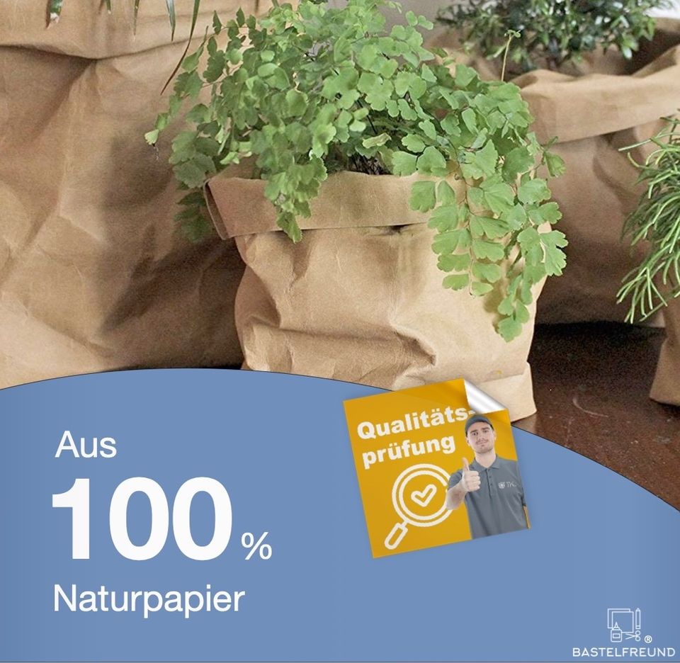 Bastelfreund® 50x braune Beutel 260 x 170 mm Kraftpapiertüten in Sandhausen