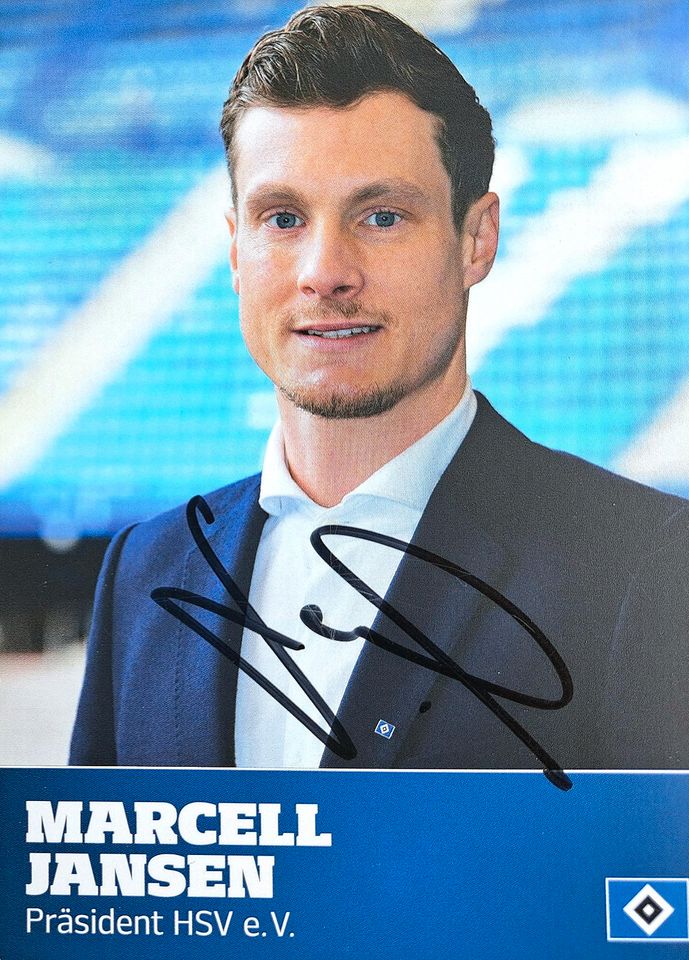 Marcell Jansen 2023/24 - HSV - Handsignierte Autogrammkarte! in Wülfrath