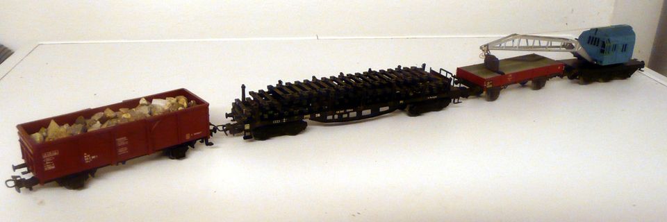 4 Märklin Güterwagen, Bauzug für Modelleisenbahn H0/Ho, in Simbach