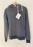 Naketano Pullover - L - Blau mit Herzen Wandsbek - Hamburg Marienthal Vorschau