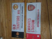 Manchester United Metall Strassenschild Premier League Hannover - Linden-Limmer Vorschau