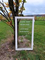 Schild Hochzeit Hochzeitsdeko mieten ausleihen Bielefeld - Bielefeld (Innenstadt) Vorschau