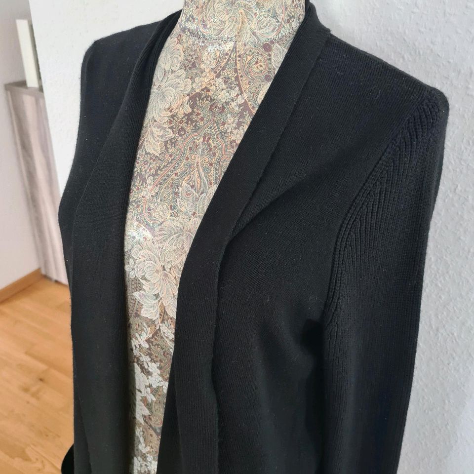 S. Oliver Black Label Longcardigan schwarz Strick 40/L neu in Trier