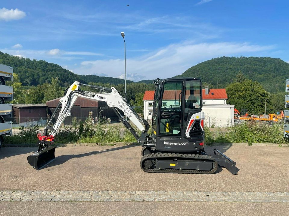 Minibagger Bagger mieten leihen Bobcat E27z 2850kg in Mühlhausen im Täle