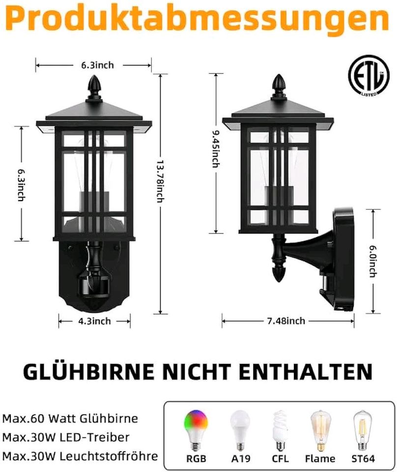 Aussenlampe in Versmold