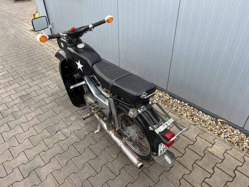 Simson Habicht SR4-4 SR4 SR 4 1974 FÄHRT Moped Mofa Kniebleche in Osterweddingen