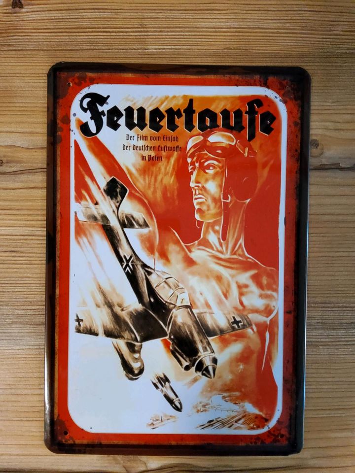 Blechschild STUKA JUNKERS JU 87 Feuertaufe neu in Seester