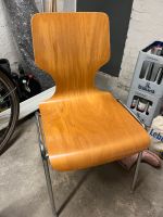 Stuhl stapelstuhl Holz mit Stahlrohr Vintage Altona - Hamburg Othmarschen Vorschau