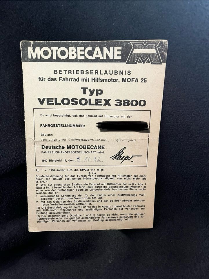 Vintage Velo Solex Moped 3800 - Motobecane in München