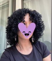 Afro Hochwertige Perücke Lang Kunsthaar Cosplay Damen Schwarz Wig Essen - Rüttenscheid Vorschau