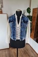 Street One lässige tie-dye Jeans Weste 34 36 S XS S blau NEU Bayern - Burgau Vorschau