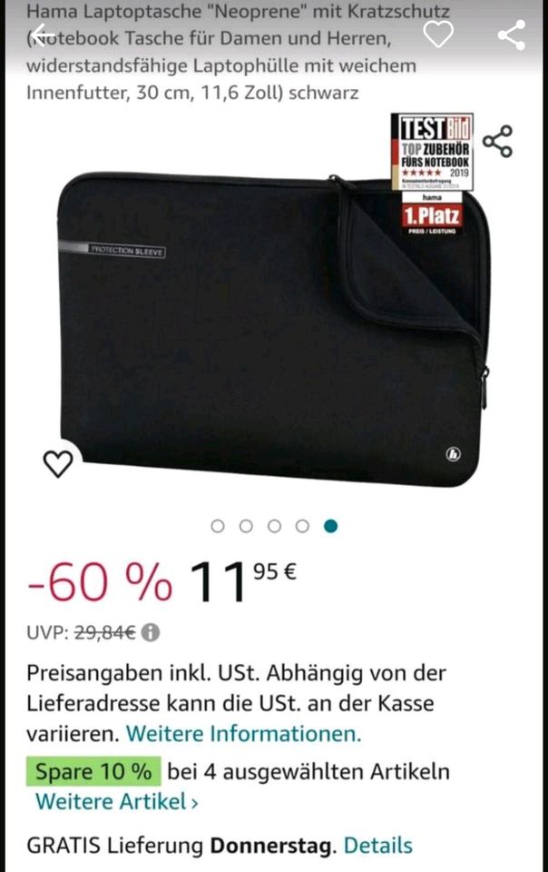 HAMA Notebook/Tablet Tasche - NEU in Sternberg