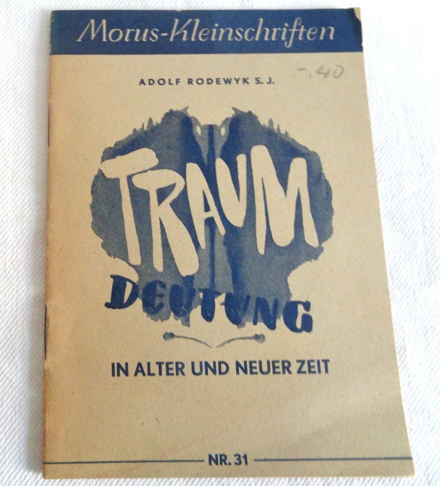 MORUS - KLEINSCHRIFTEN NR.31 "TRAUMDEUTUNG" in Amberg