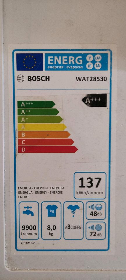 Bosch Waschmaschine WAT 28530 8kg Vario Perfekt Serie 6 in Barsbüttel