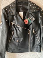 NEU extravagante Lederjacke mit Stickereien und Nieten S/36 Baden-Württemberg - Hüttlingen Vorschau