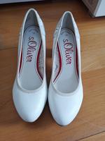 Schuh mit Absatz / Pumps / weiß / Gr.39 - s.Oliver Rheinland-Pfalz - Tiefenthal Vorschau