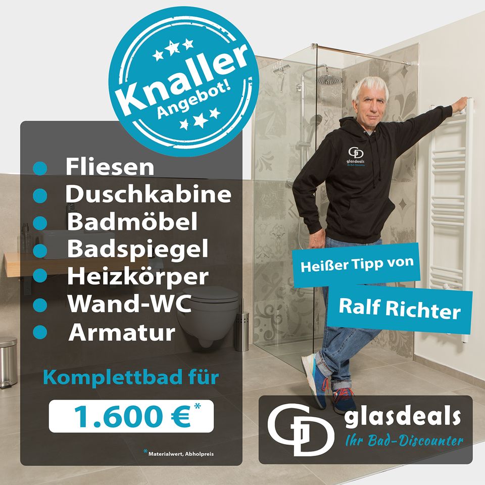 Haltestange 140 cm (rundes Profil) für Duschwand NEU in Hagen