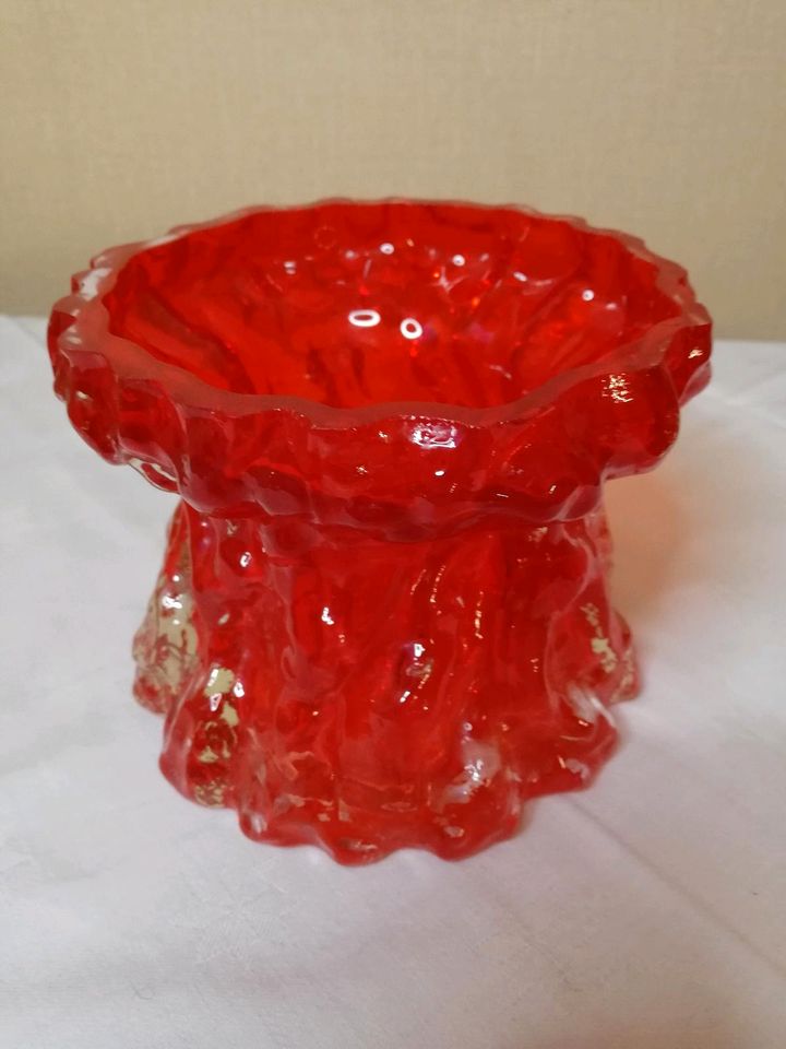 Vase Blumenvase Borkenglas Ingrid Glas  rot in Marl