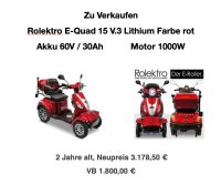 Rolektro E-Quad 15 V.3 Lithium Bayern - Dießen Vorschau
