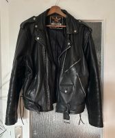 Genuine Leather * Motoradjacke * Gr. L * Echtes Leder * schwarz Harburg - Hamburg Neugraben Vorschau