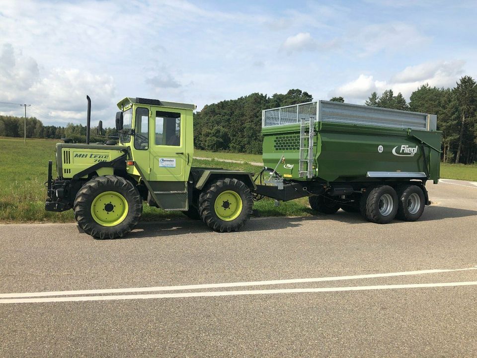 Fliegl TMK 140 FOX Muldenkipper, Kipper Anhänger Traktor in Rennertshofen