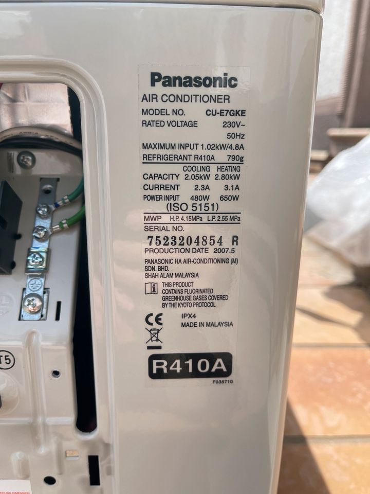 Panasonic Klimaanlage Split gerät in Nonnweiler