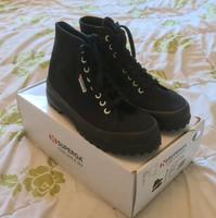 Neu 39 SUPERGA 2341 COTU Alpina Full Black Sneaker Boots Berlin - Tempelhof Vorschau