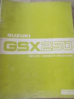 Suzuki GSX 250 Service-Handbuch-Ergänzung Baden-Württemberg - Rangendingen Vorschau