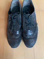 Halbschuhe Schnürschuhe Paul Green Leder taupe grau braun 6 39 Nordrhein-Westfalen - Borchen Vorschau