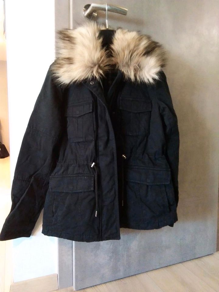 Parka Jacke Übergangsjacke von edc Esprit in schwarz blau in Hof (Saale)