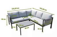 VILLANA Ecklounge, grau, Stahl, für 5-6 Personen,  UVP 1379,00€ Nordrhein-Westfalen - Gummersbach Vorschau