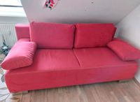 Rotes Sofa mit Federkern zum Ausklappen mit Bettkasten Findorff - Findorff-Bürgerweide Vorschau