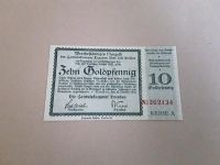 Alter Geldschein  10 Goldpfennig Handelskammer Dresden Sachsen - Schneeberg Vorschau