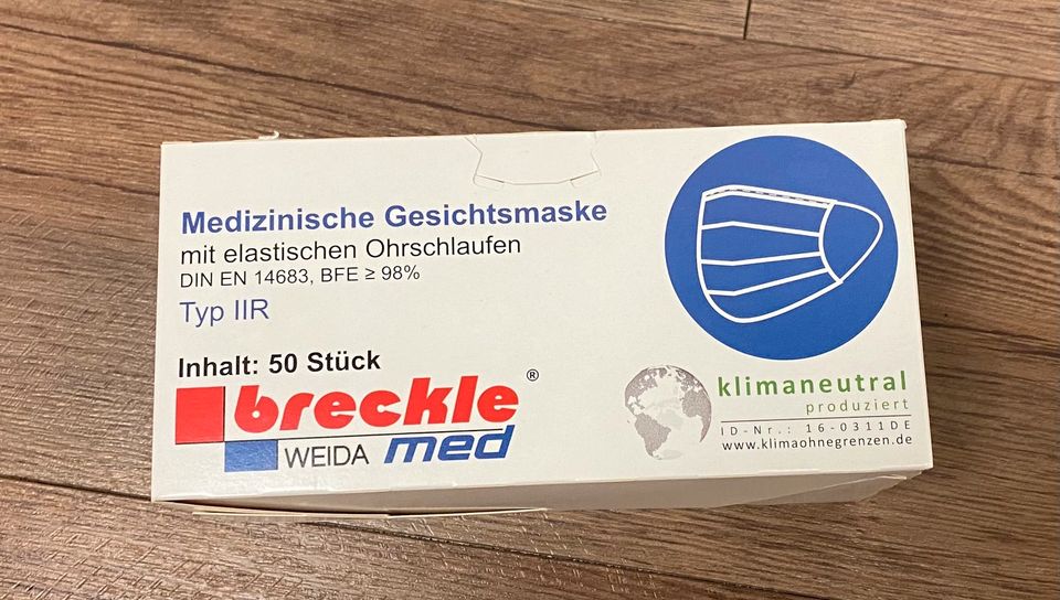 Bröckle medizinische Gesichtsmasken  8 Pack a 50 St. in Bretzenheim